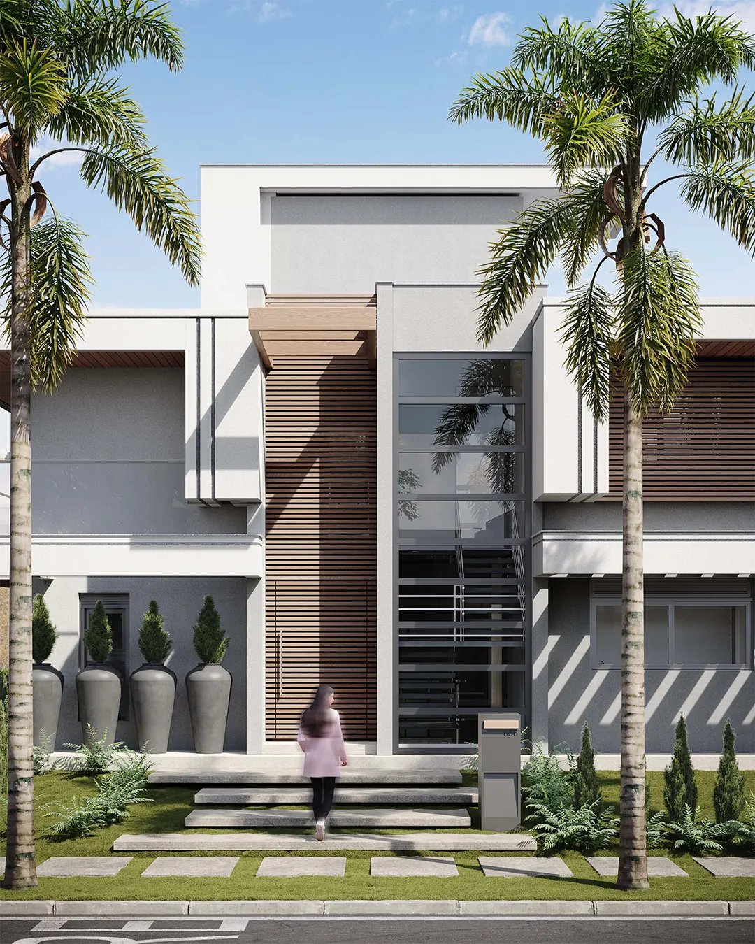 Fachada Residencial – Projeto de Arquitetura e Interiores – Jurerê Internacional – Progetta Studio 03