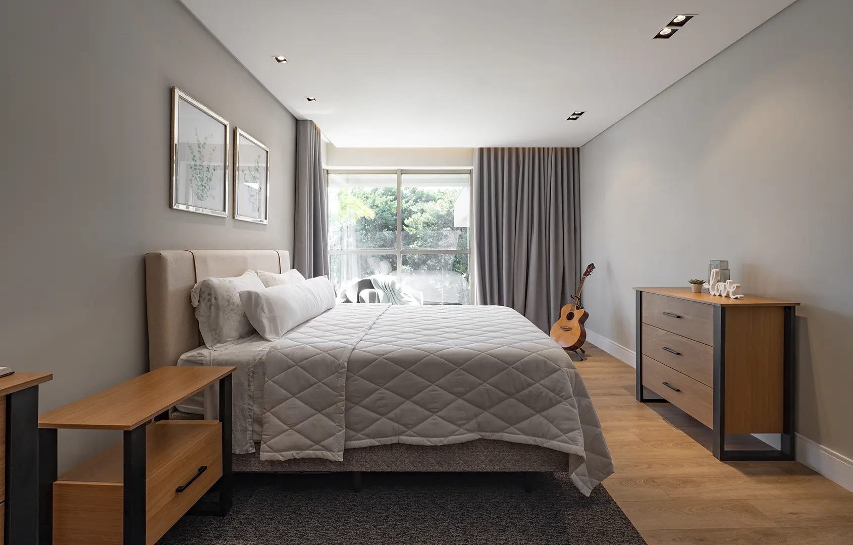 Projeto Residencial de Interiores – Quarto Hospedes – Florianópolis – Progetta Studio